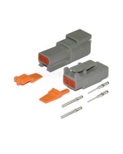 Deutsch DTM2-1/10 Series 2 way Connector Kit with Nickel Terminals (10 pack)