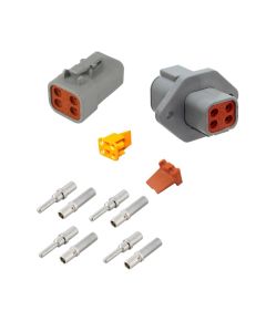 Deutsch DTP4-1-L012 4 Way Flange Mount Connector Kit