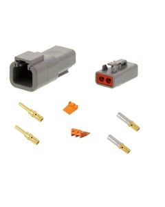 Deutsch DTP Series 2 Pole Connector Kit - Gold Contacts