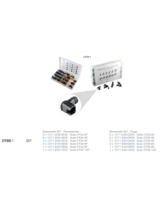 Deutsch DT Series 90 Degree Back Shell Assortment Kit