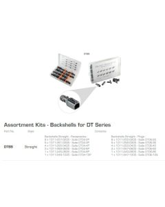 Deutsch DT Series Straight Back Shell Assortment Kit
