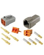 Deutsch DTP4-4 Connector Kit (25amp) with Gold Terminals
