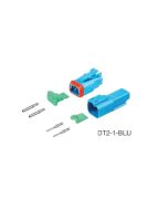 Deutsch DT2-1-BLU DT Series 2 Pin Blue Connector Kit