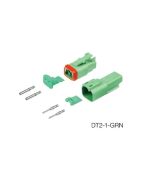 Deutsch DT2-1-GRN DT Series 2 Pin Green Connector Kit