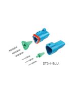 Deutsch DT3-1-BLU DT Series 3 Pin Blue Connector Kit