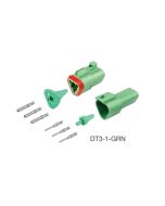 Deutsch DT3-1-GRN DT Series 3 Pin Green Connector Kit