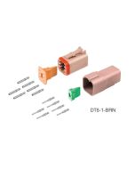 Deutsch DT6-1-BRN DT Series 6 Pin Brown Connector Kit